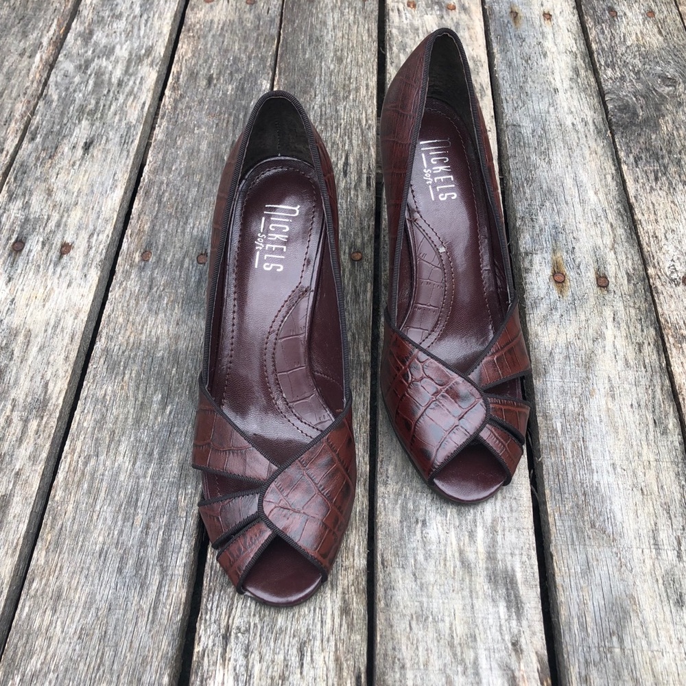 Alligator Leather Heels🐊